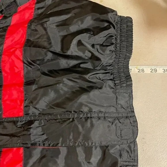 Vintage 90s Retro Online Red Striped Wind Breaker Jacket Large - Picture 11 of 11